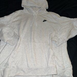 Nike Men's Light Gray Hoodie